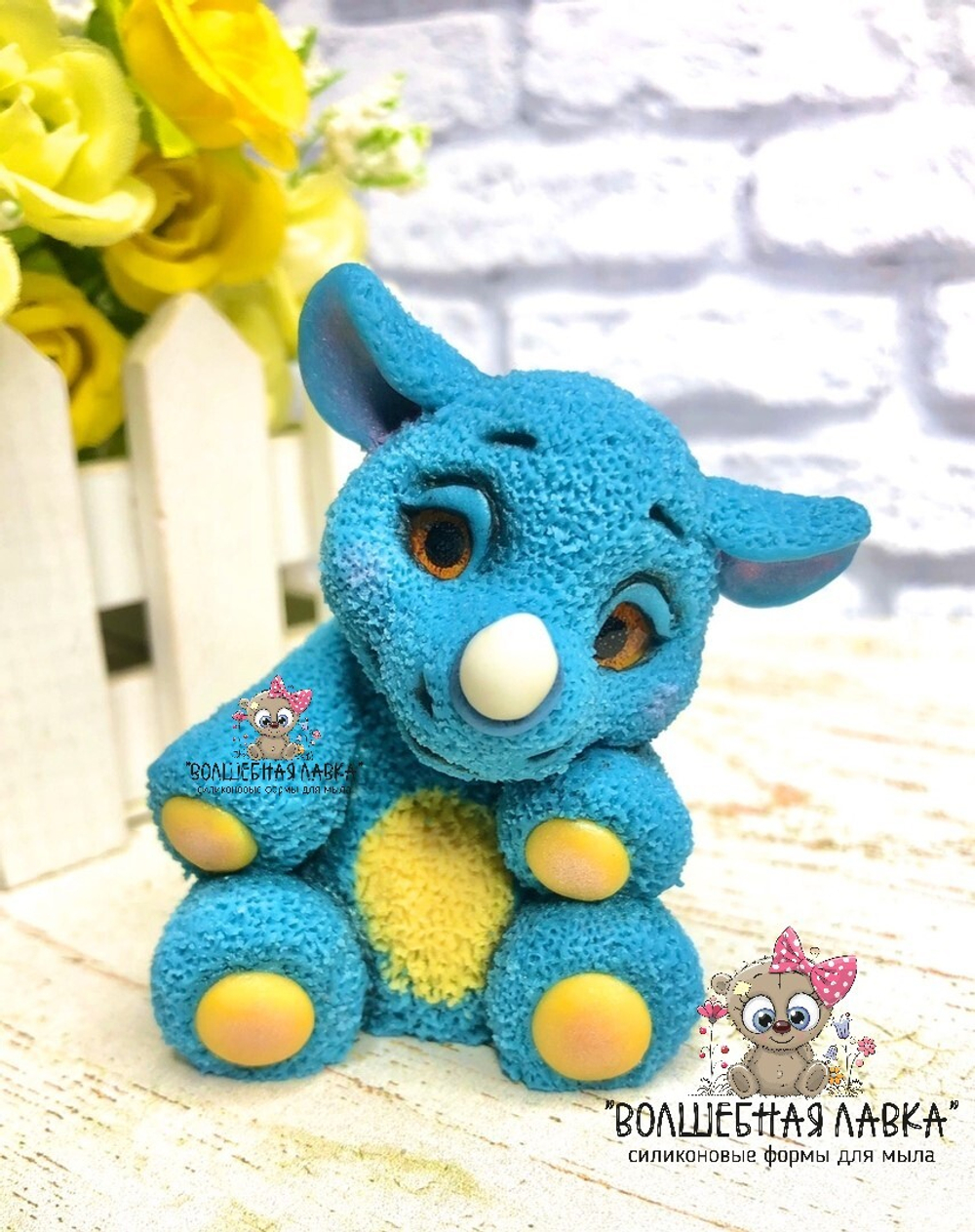 Силиконовая форма Носорог