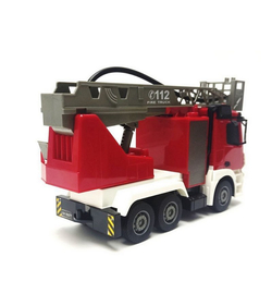 Радиоуправляемая пожарная машина Double Eagle Mercedes-Benz ANTOS 1/26 2.4G брызгает водой RTR