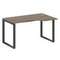 Metal System Стол криволинейный правый на О-образном м/к БО.СА-2 (R) Вяз Благородный/Металл Антрацит