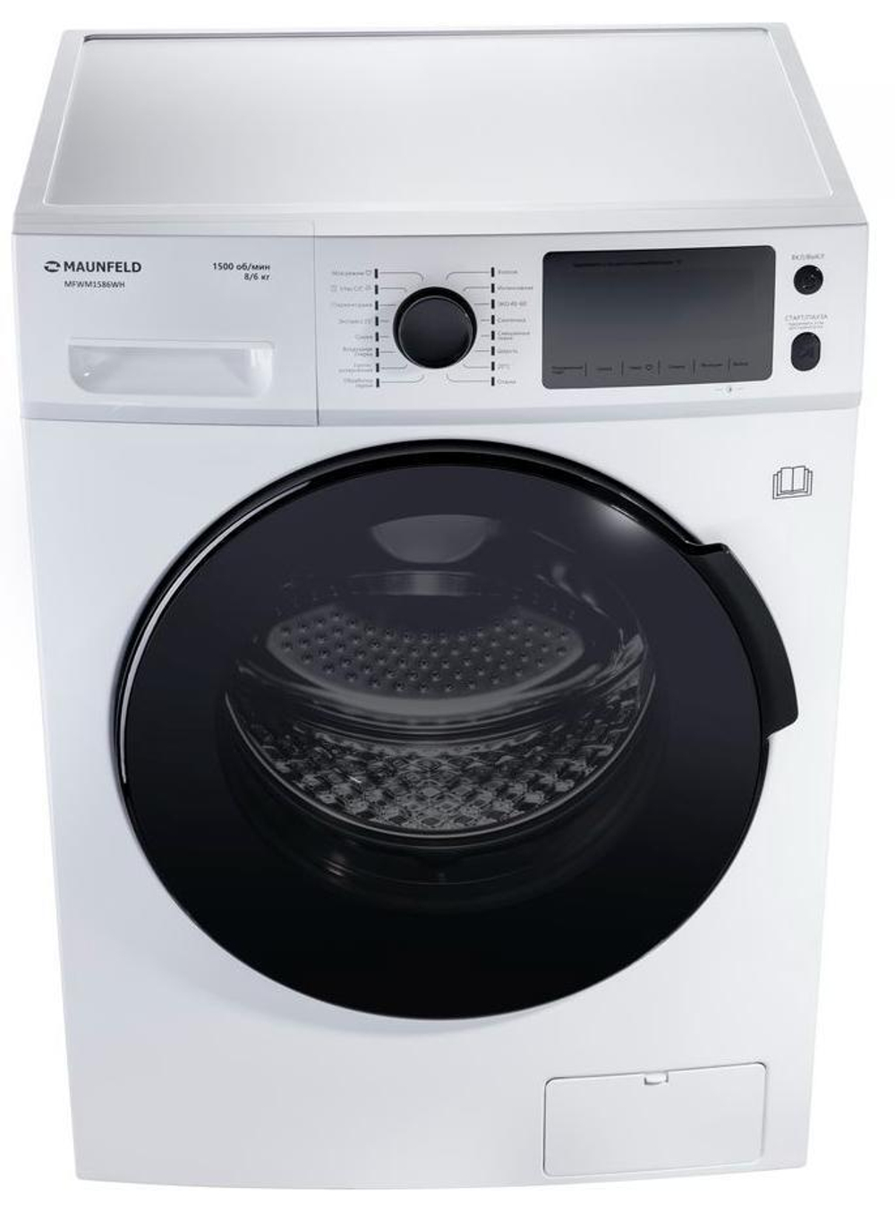 Стиральная машина c сушкой инвертором и паром MAUNFELD MFWM1586WH фото 5