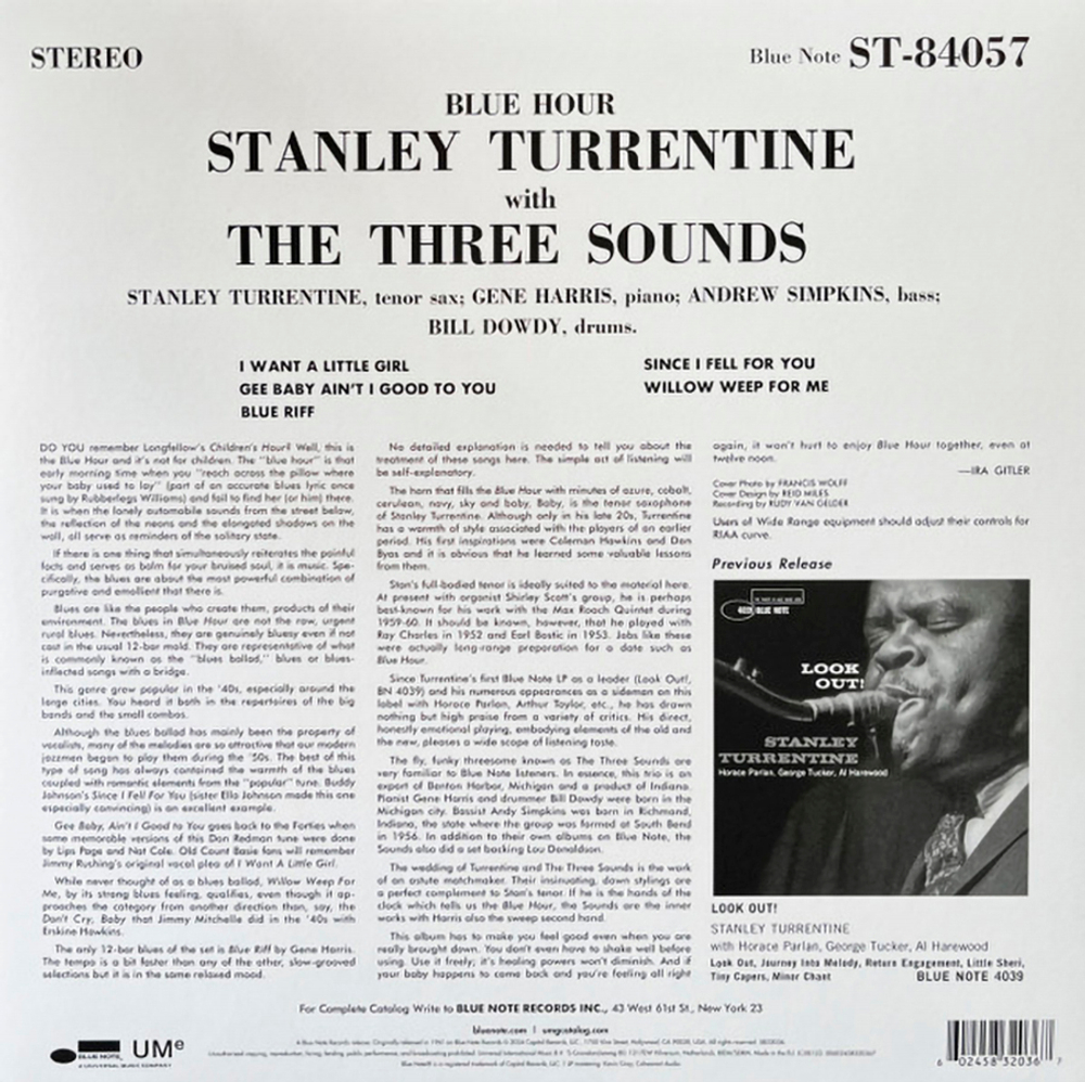 Stanley Turrentine With The 3 Sounds / Blue Hour (LP)