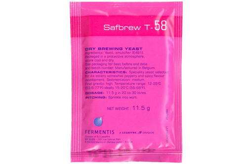Дрожжи пивные Fermentis "Safale T-58" 11,5гр.