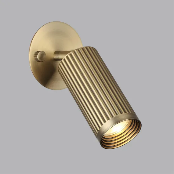 7013/1WA HIGHTECH ODL25 683 Настенный св-к поворотный на 180°/350° металл/под латунь IP20 LED GU10 10W 220V MANCHESTER