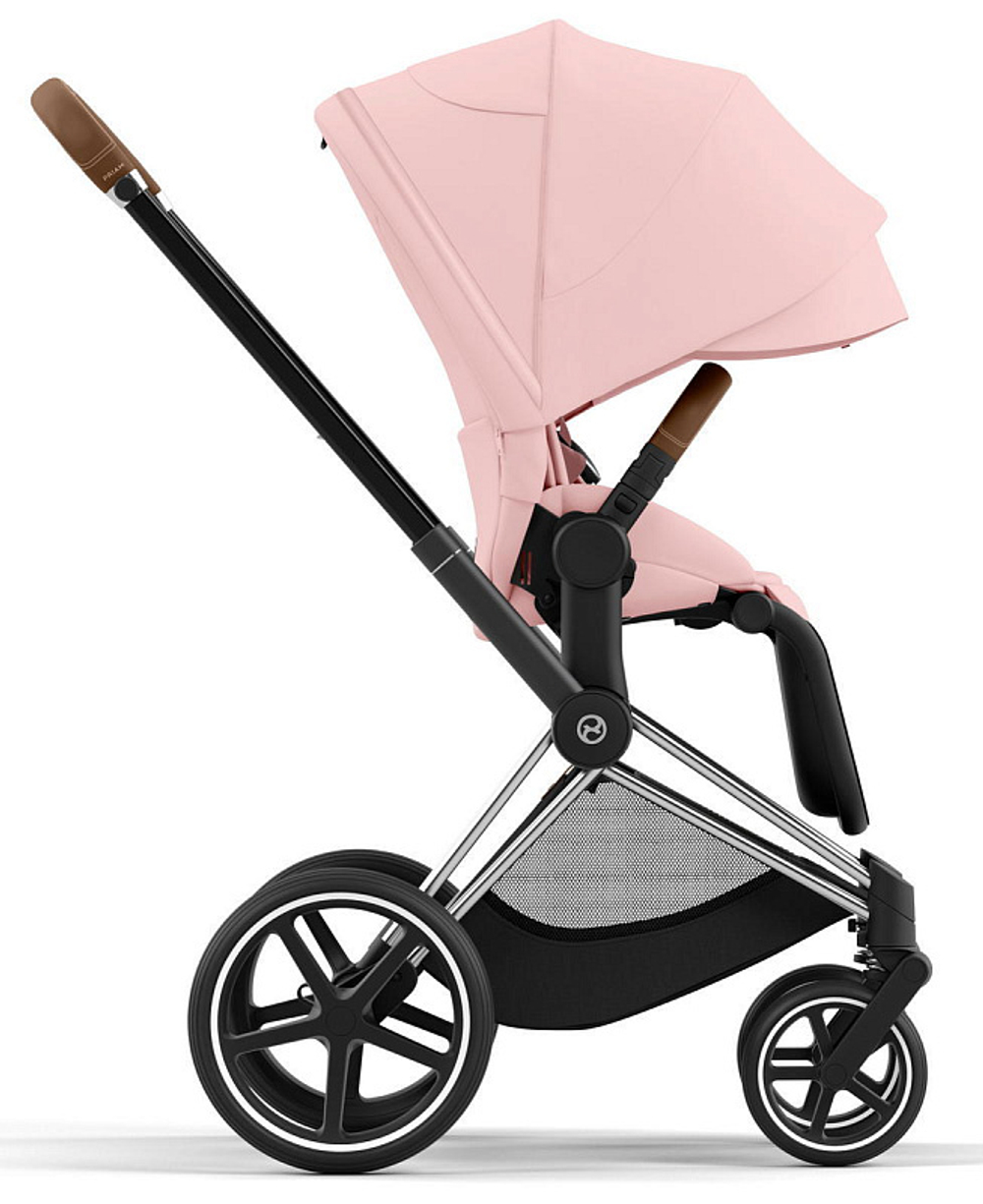 Прогулочная коляска Cybex Priam IV Chrome Brown Peach Pink