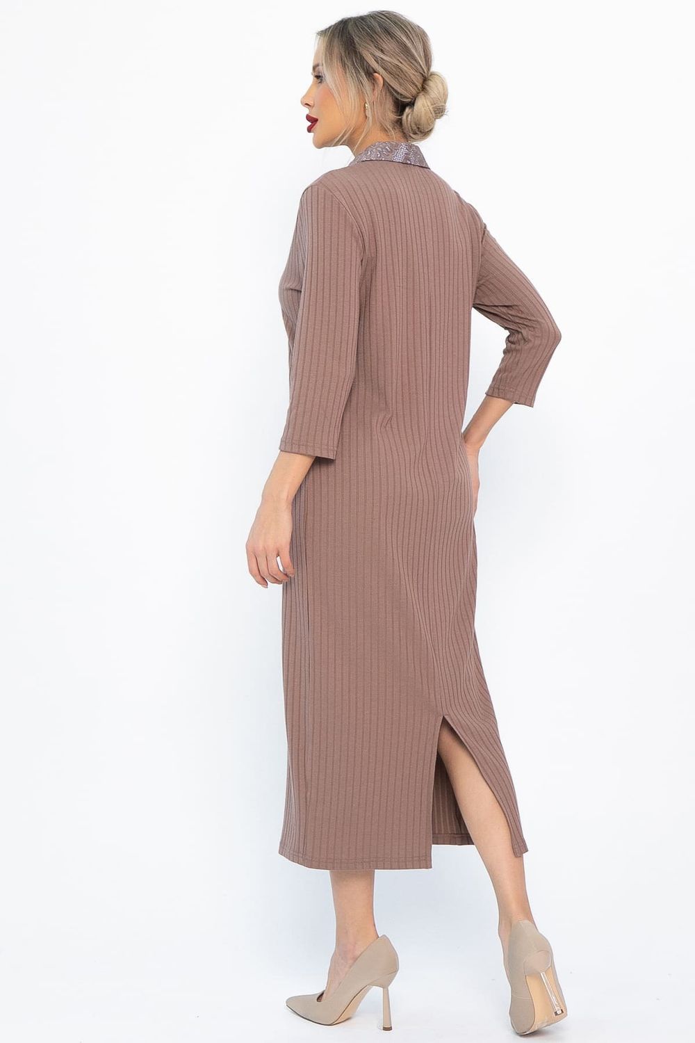 Платье трикотажное Каприччио (коричневое) П14591-10М LT Collection
