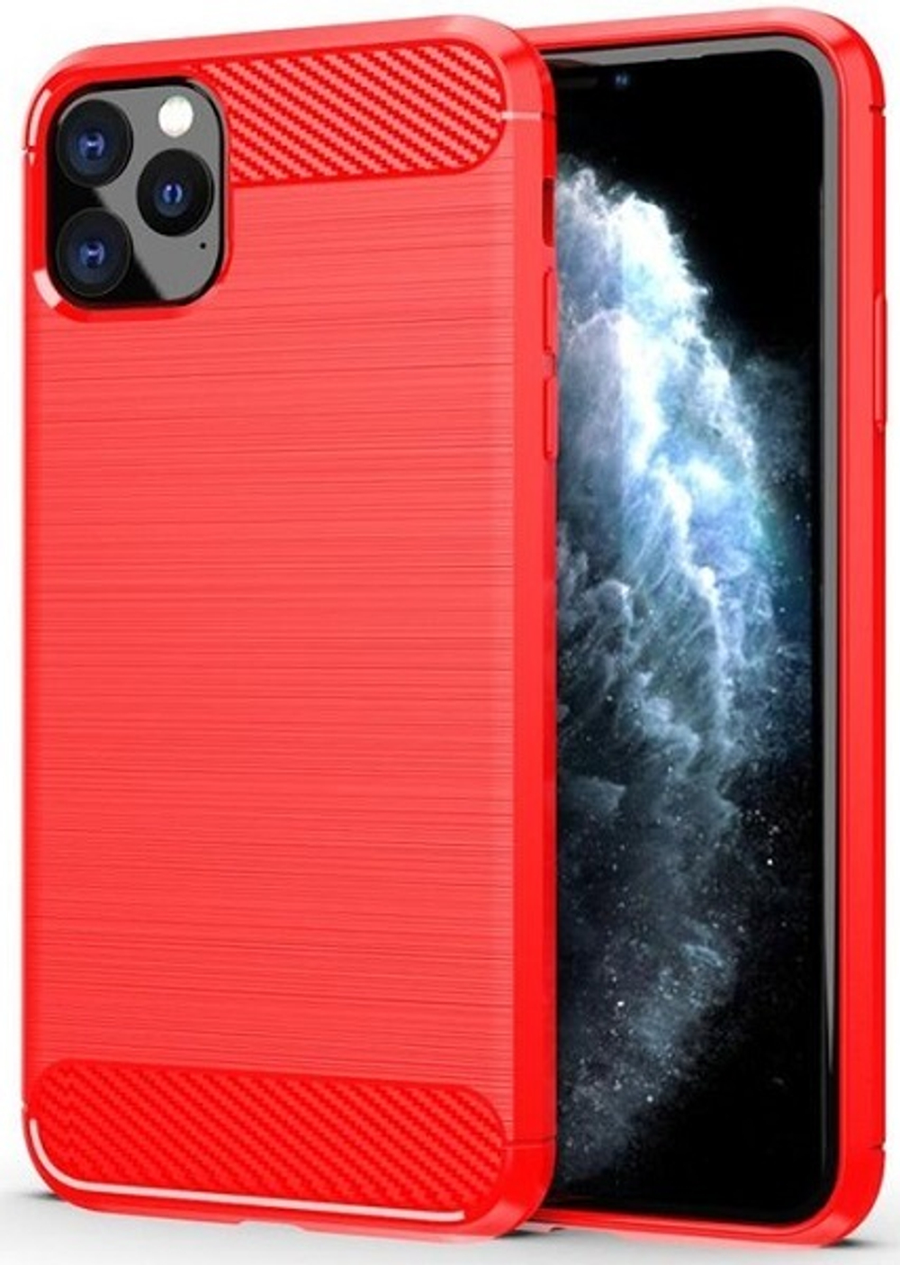 Чехол для iPhone 11 Pro цвет Red (красный), серия Carbon от Caseport