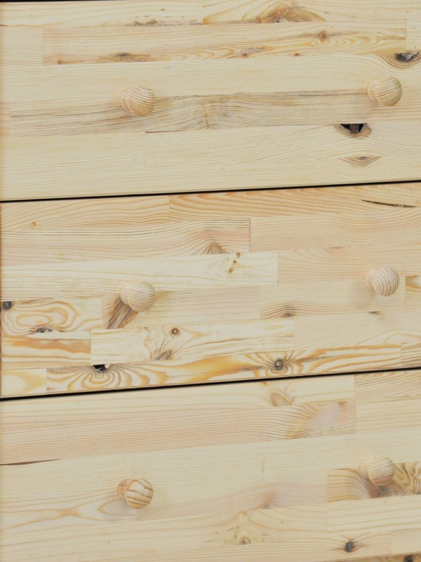 Комод деревянный Раст 4 ящика, из дикой сосны