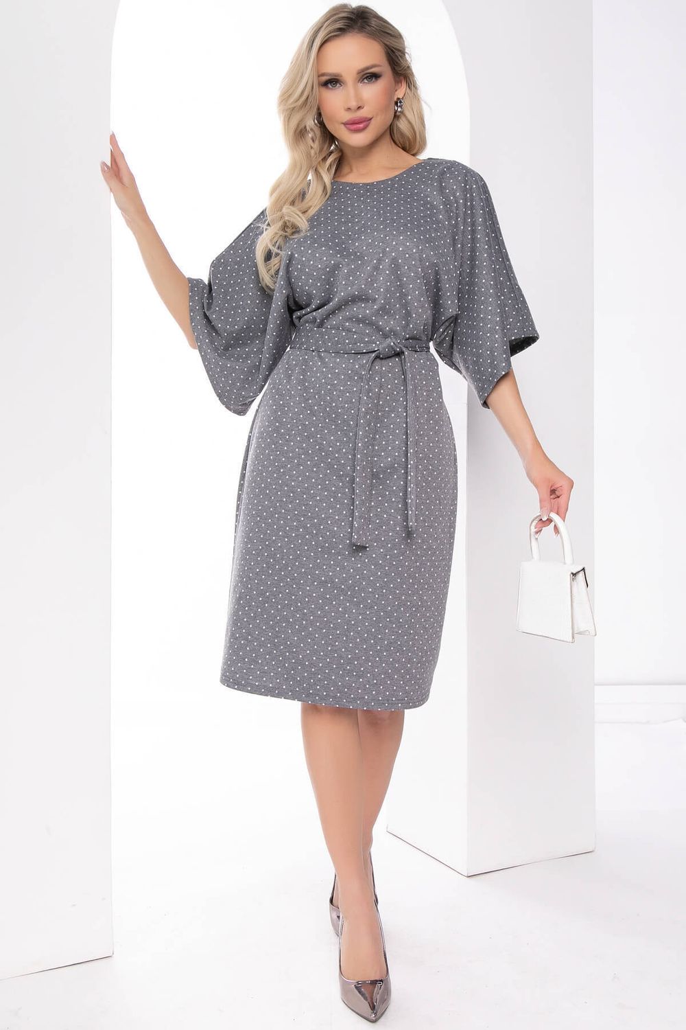 Платье "Наоми" (грей) П9005 LT Collection (Акция)