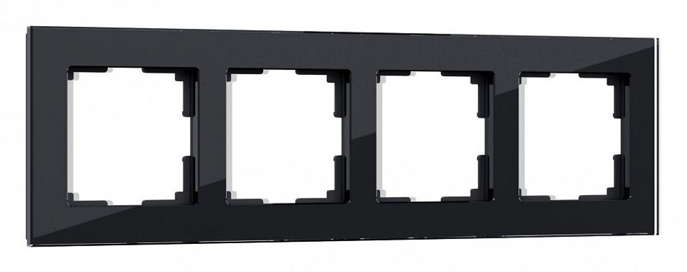Рамка на 4 поста Werkel Favorit (черный) W0041108