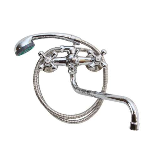 Смеситель для ванны и раковины 1/2 кер T.MARKT 08-2010 Крест ШАР ПЕРЕКЛ