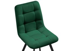 Стул на металлокаркасе Чилли черный / зеленый