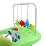 Ходунки "BUGGY C", 6 силиконовых колес, муз. (Alis) (зеленый)