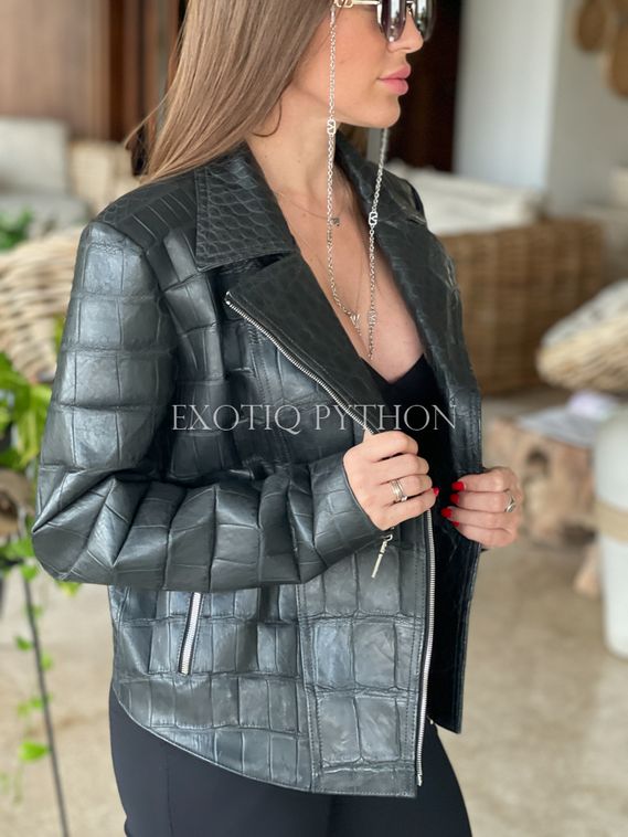 Куртка из кожи крокодила JT-92