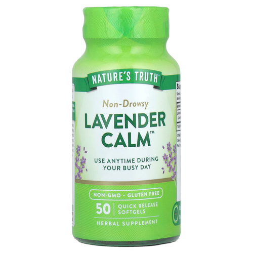 Nature's Truth, Lavender Calm ™, 50 капсул быстрого высвобождения (80 мг в каждой капсуле)