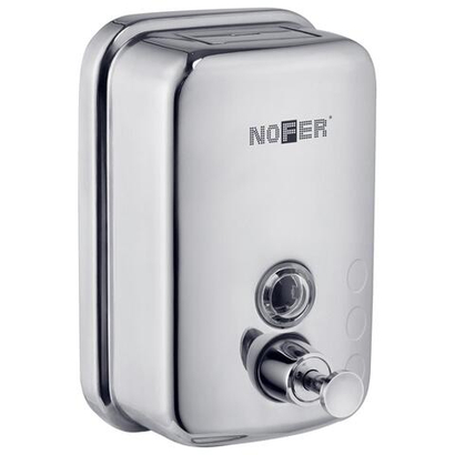 Диспенсер для мыла с кнопкой 600 мл. нерж. сталь INOX 03001.06.В глянцевый