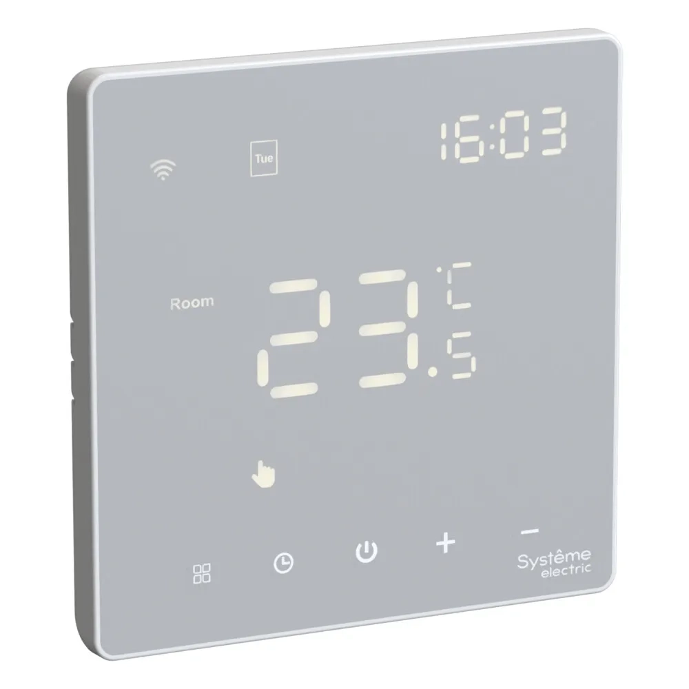 Art Gallery термостат Wi-Fi электронный для теплого пола, 16A, в сборе, белый