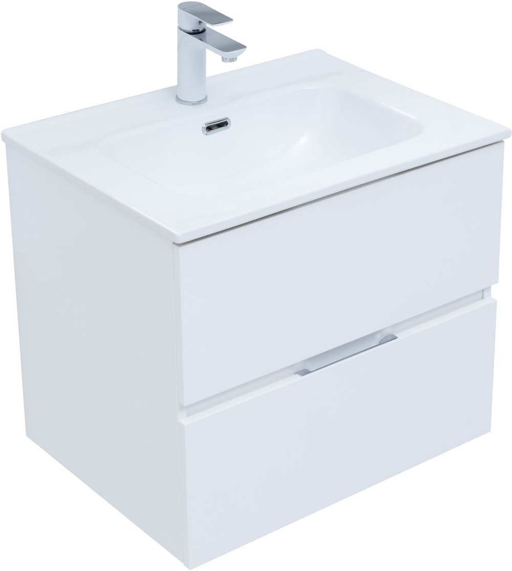 Мебель для ванной Aquanet Алвита New 60 2 ящика, белый матовый