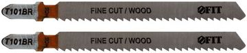 Полотна по дереву, HCS, шлифованные под свободным углом, реверсивные зубья, 100/74/2,5 мм (T101BR), 2 шт.
