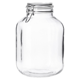 Банка для сыпучих прод. 4250 мл. d=100 мм. h=247 мм. с крышкой с бугельным замком Borgonovo