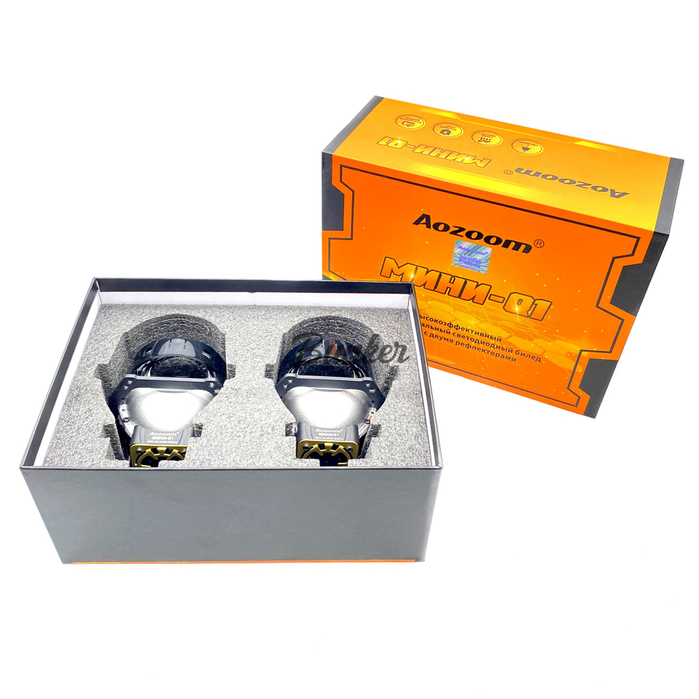 Светодиодные линзы Bi-Led модули Aozoom МNНN-Q1, 3", 5500K 53/62W