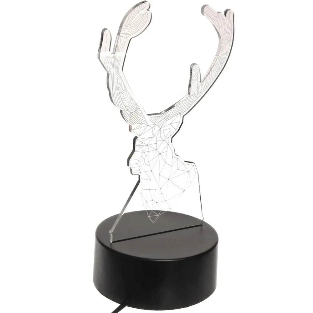 Светильник ночник «3D-Олень» LED 22,5*11см 220 Вт