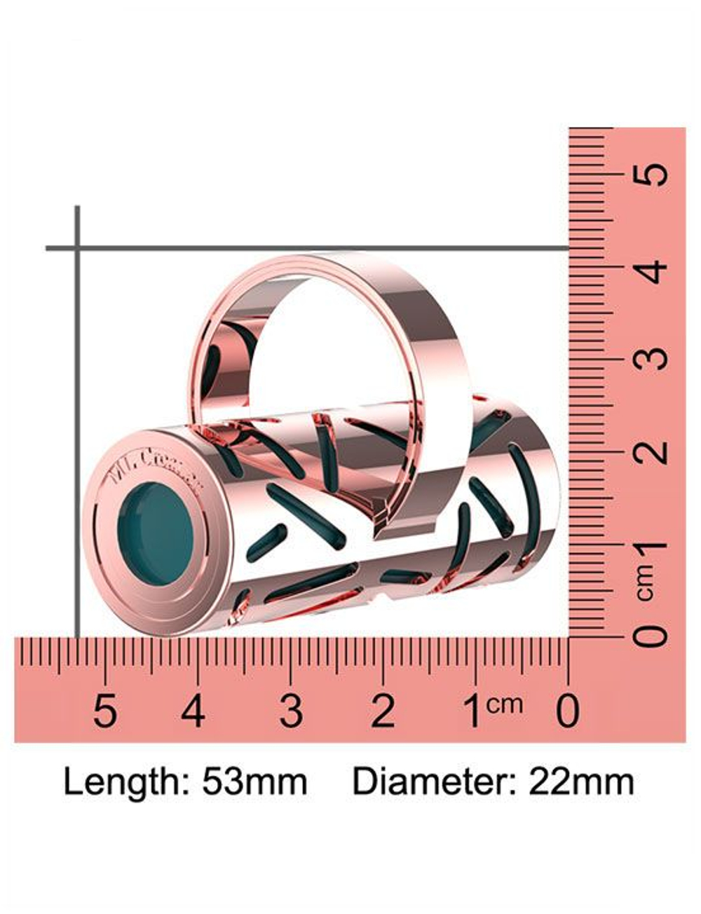 Зеленая вибропулька на палец Gold Finger в металлическом корпусе (Цвет: зеленый)