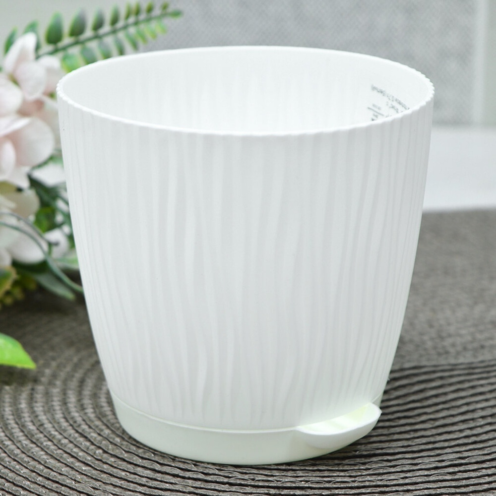 Горшок цветочный Флис 0,7л (белый)