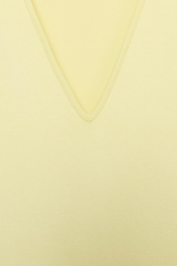 ZARA КОРОТКОЕ ПЛАТЬЕ С V-ОБРАЗНЫМ ВЫРЕЗОМ, ЖЕЛТЫЙ