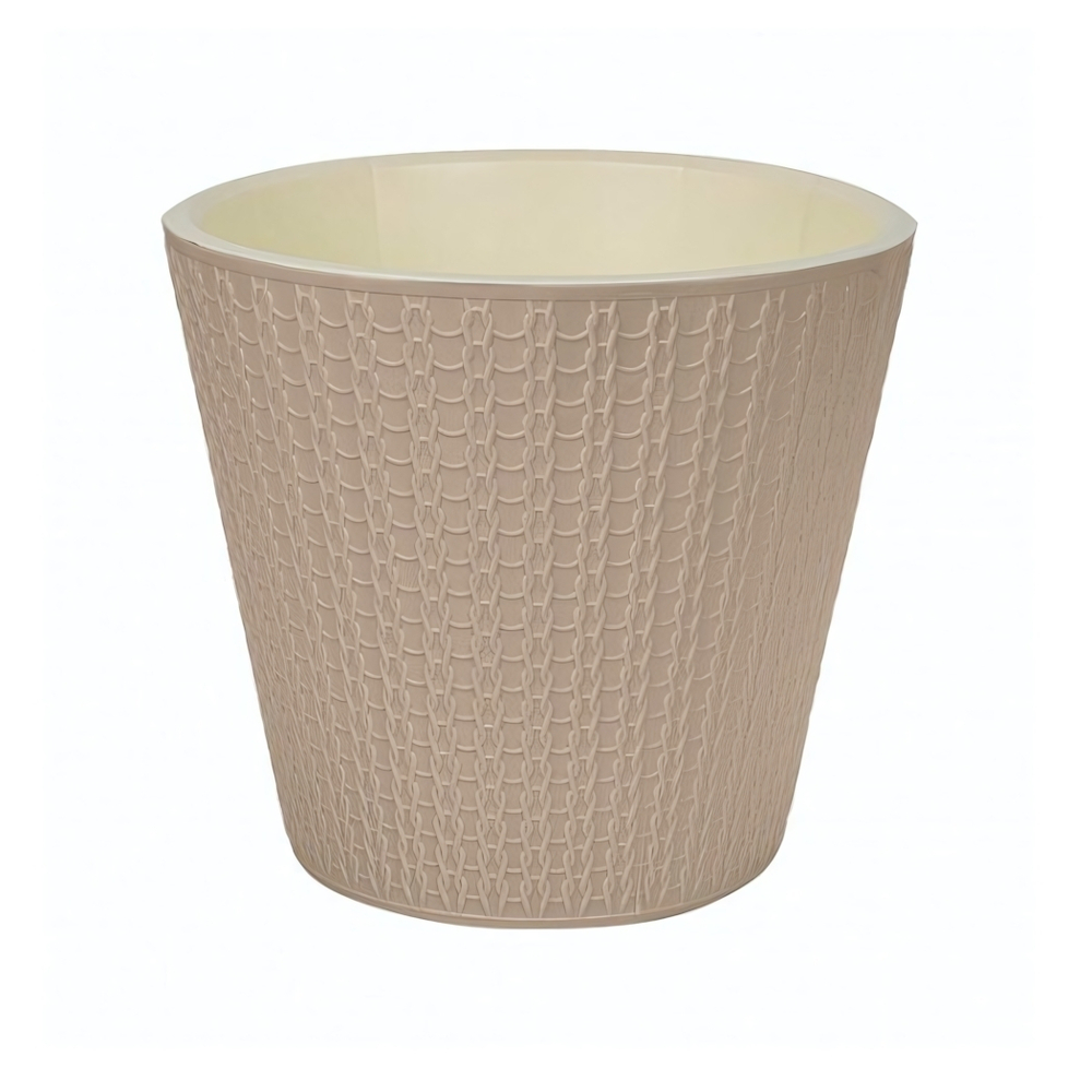 Горшок для цветов "Velvet" D160 мм, 1,6л (бежевый)