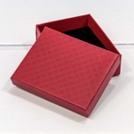 Коробка Ювелирная 9х7х2.8 см "Ромбики" (Красный)