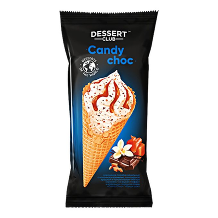 Мороженое Рожок Десерт Клаб Candy choc 80 гр