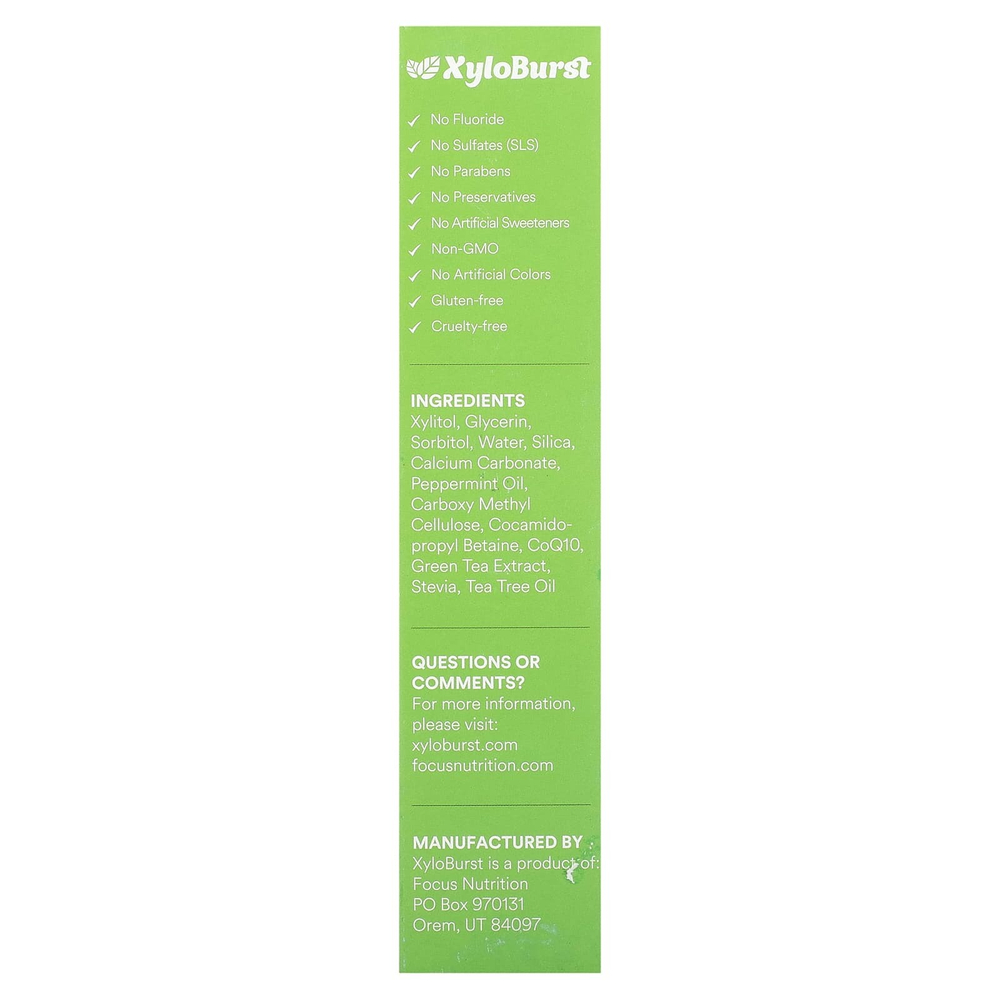 Xyloburst, зубная паста с ксилитолом и гидроксиапатитом, холодящая мята, 113 г (4 унции)