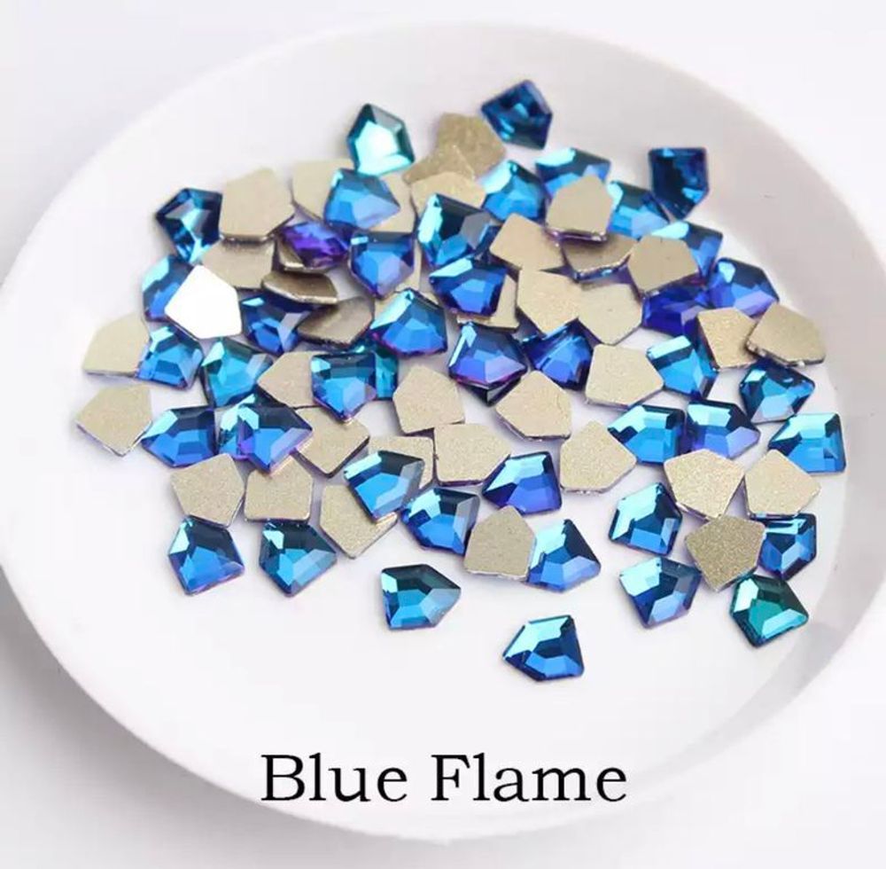 Пятиугольник для маникюра Blue Flame 4*5 мм - 2 шт