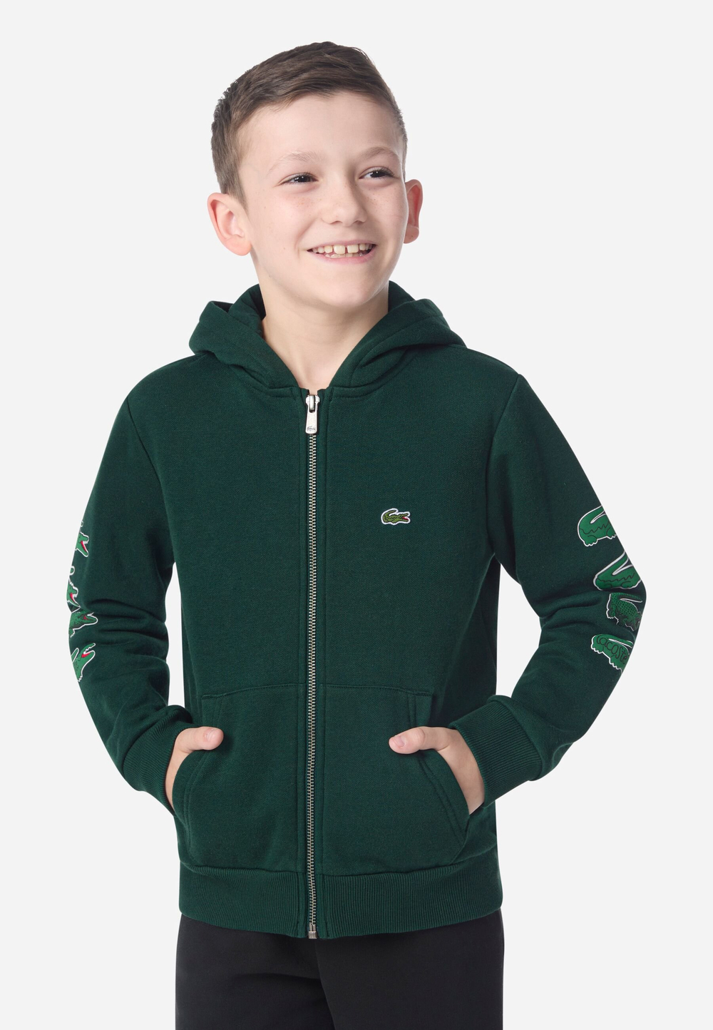 Lacoste Толстовка на молнии - Зелёный (LA224K02Y-M11)