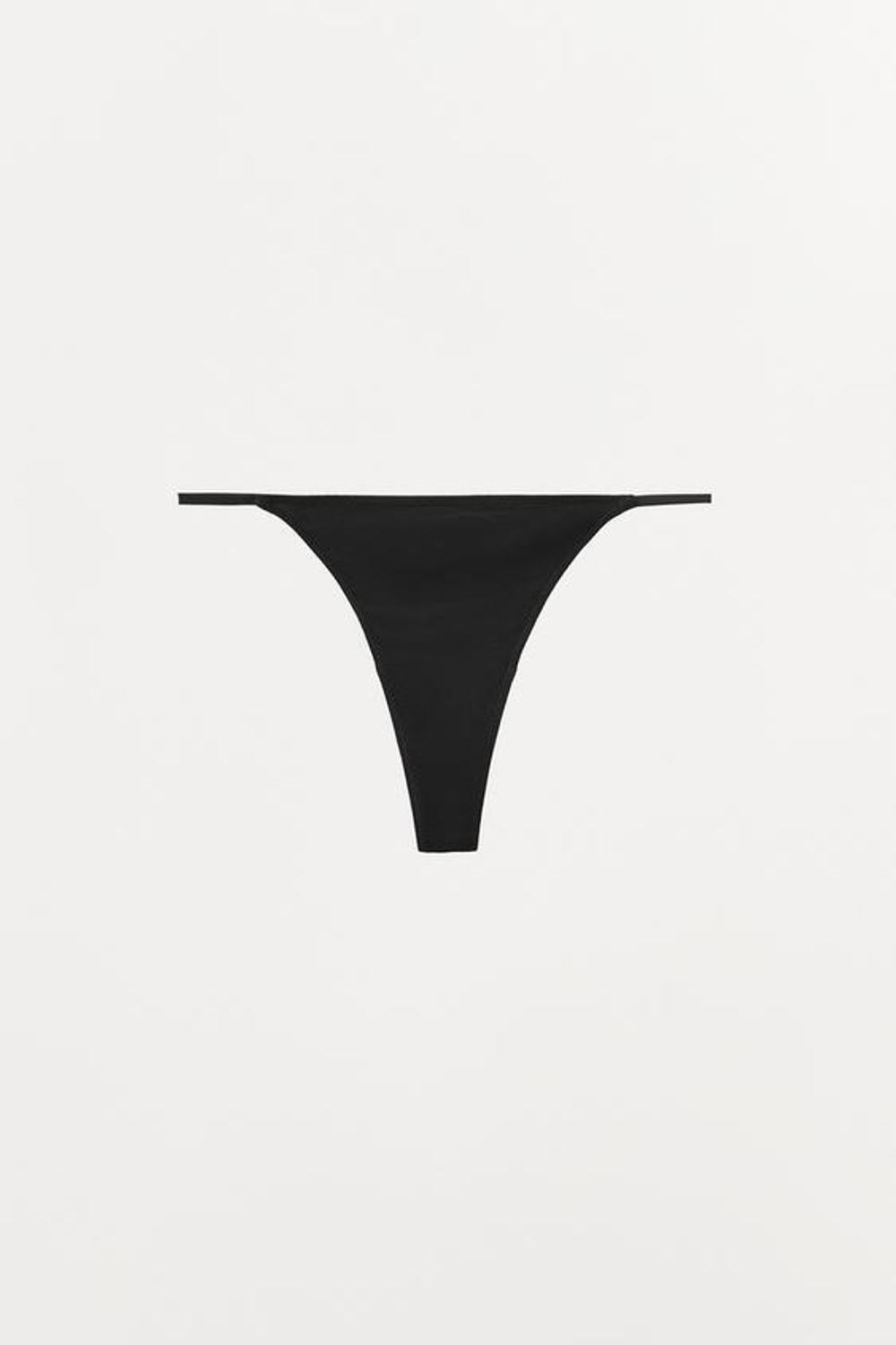 ZARA ТРУСЫ-ТАНГА ИЗ ВИСКОЗЫ, ЧЕРНЫЙ