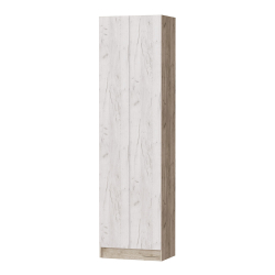 Шкаф для одежды Руэлла, Дуб крафт серый, Дуб крафт белый