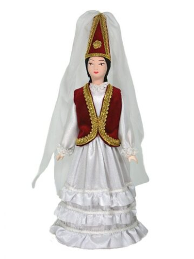 Кукла коллекционная Казашка в свадебном платье