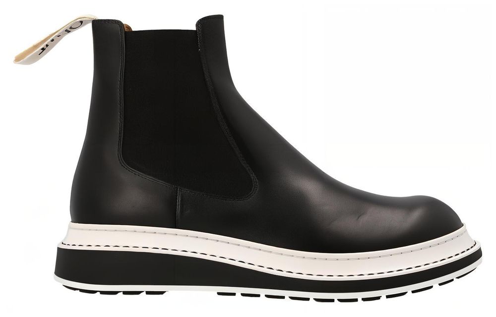 LOEWE Short Chelsea Boots Men"s Black
