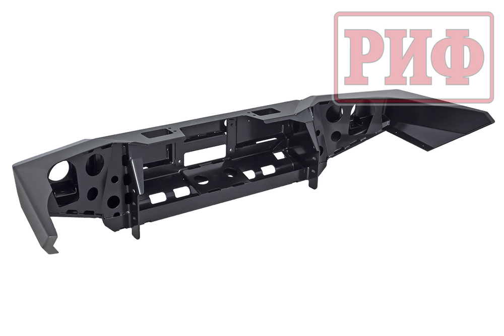 Бампер силовой передний Toyota Land Cruiser Prado 120 c доп. фарами и защитой бачка омывателя РИФ