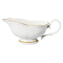 Соусник 350 мл 18,5*8 см h8,2 см с ручкой фарфор Gold Aristocrat Noble [1]