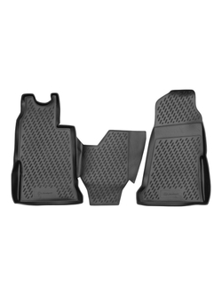 Коврики в салон для FORD Transit, 2 части, МКПП 2006-2014, (полиуретан) S000.13