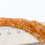 Авантюрин граненый, размер около 3,1-3,2 мм, цена за нить 38 см