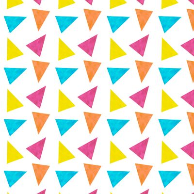 Треугольники акварель