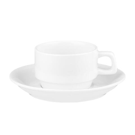 Чайная пара 180 мл белая фарфор Stackable P.L. Proff Cuisine [6]