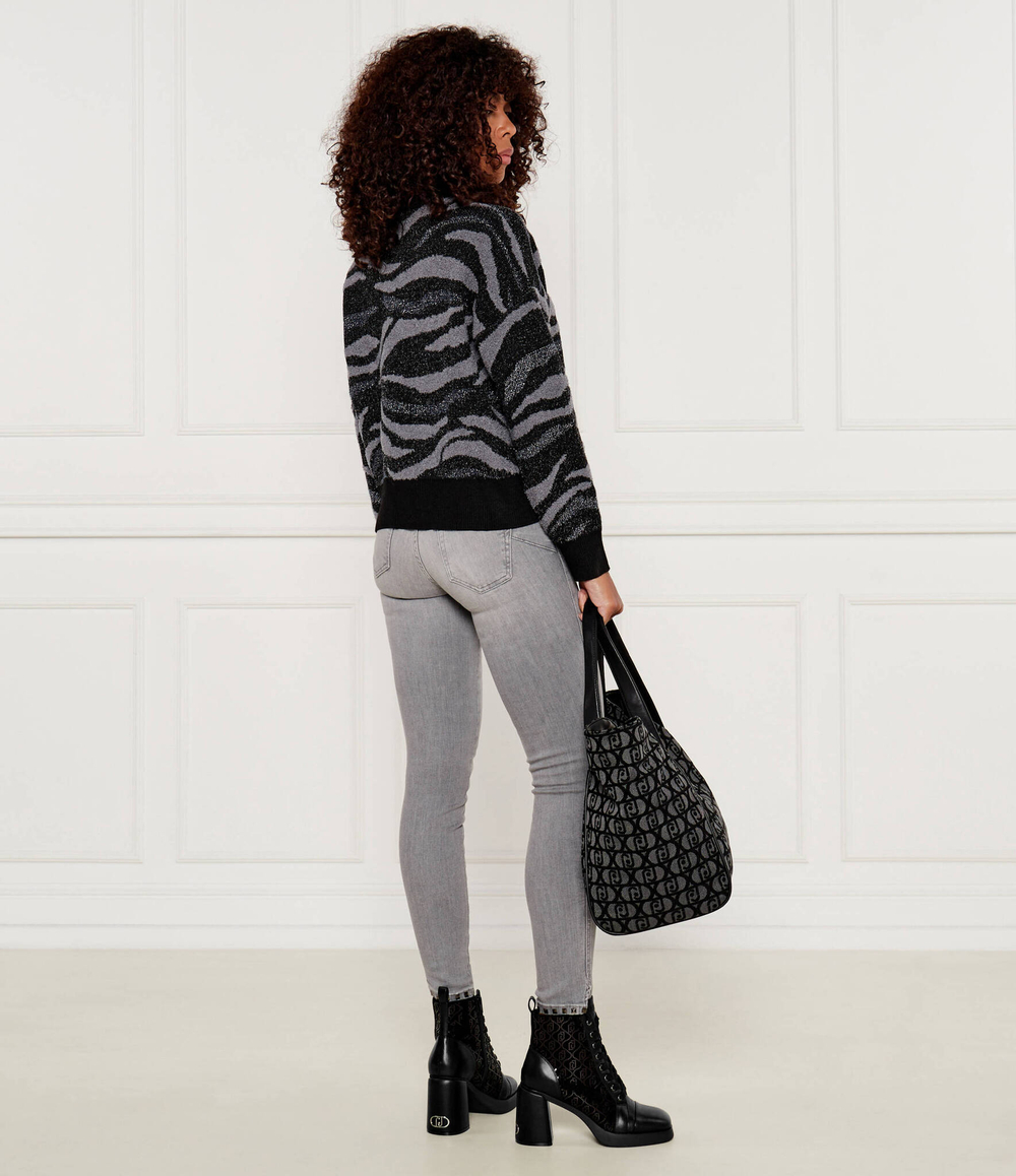 Кожаные ботильоны на каблуке GRACE 05 Liu Jo - черный(SF4125 PX549)