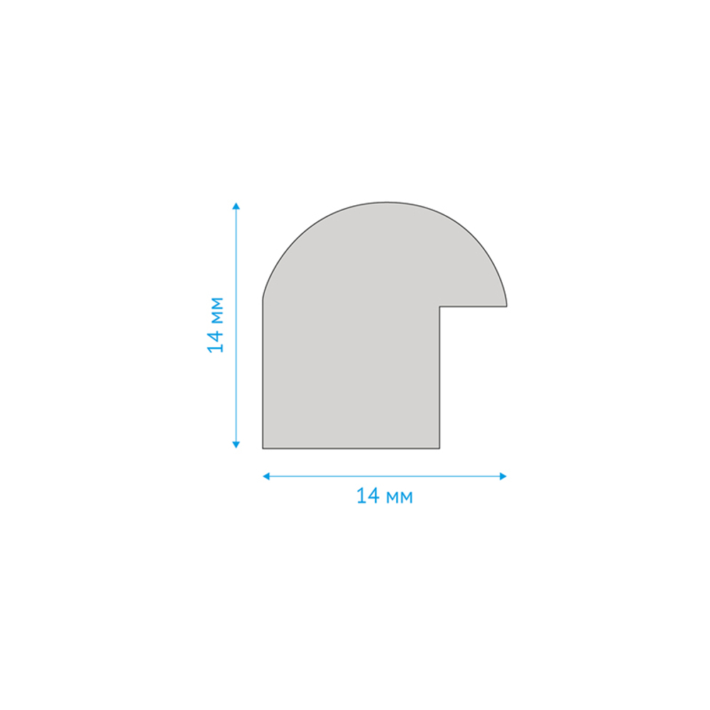 Рамка пластиковая, OfficeSpace, №1, синяя, стекло, 21х30 см