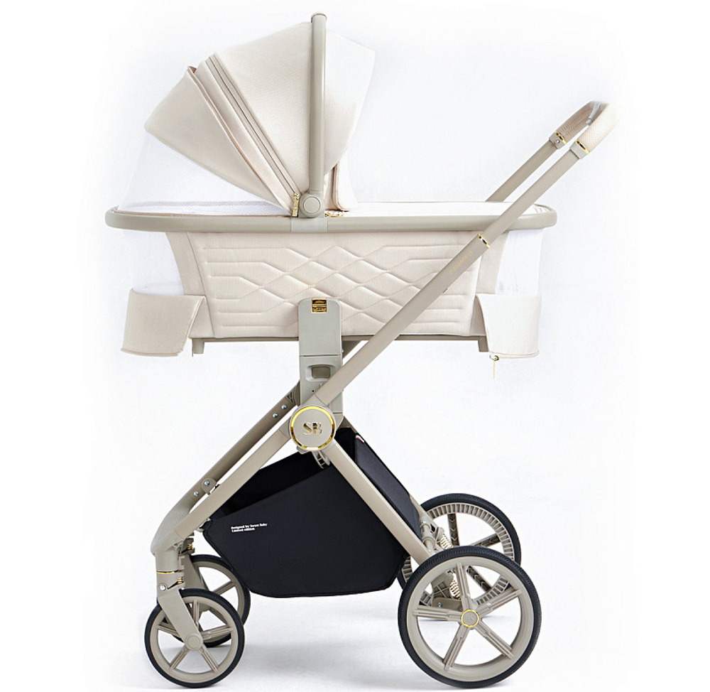 Детская коляска Sweet Baby Elegante 2 в 1 LT Beige