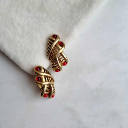 Клипсы веера Oscar de la Renta