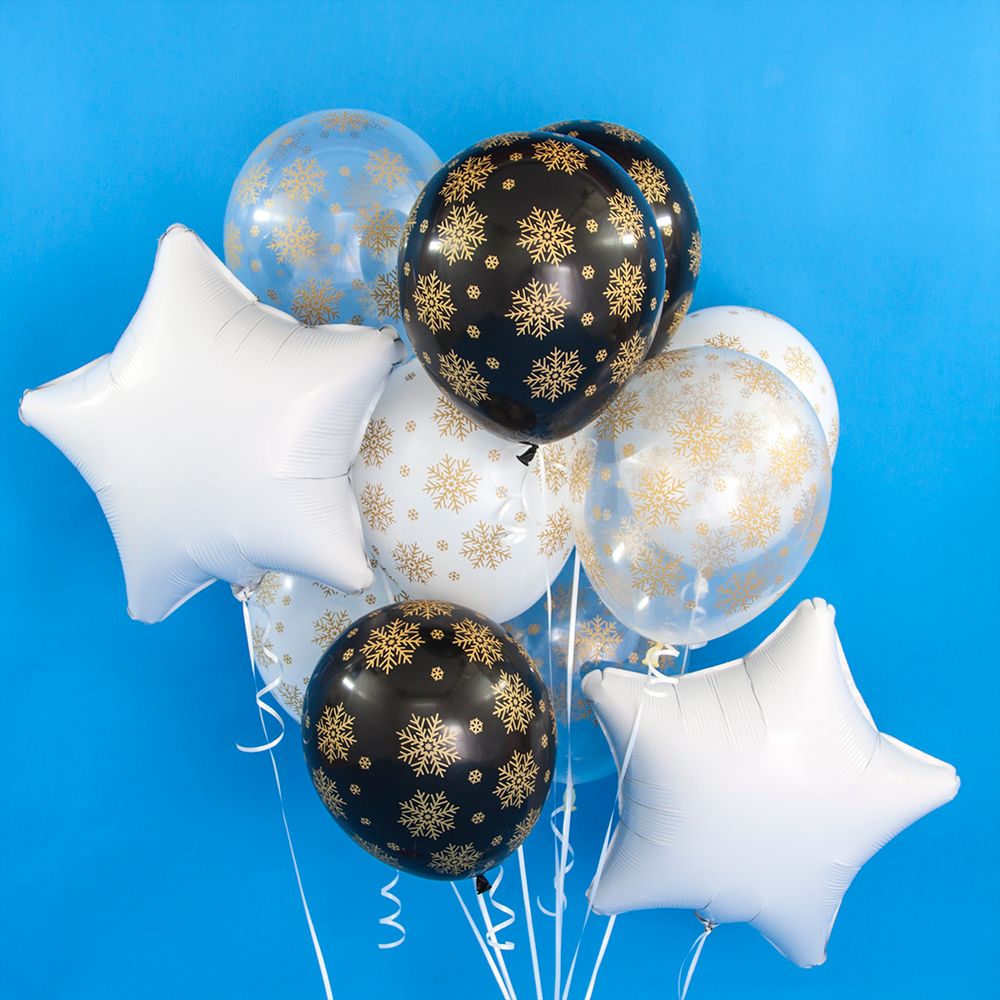 Шар (19"/48 см) Звезда, Белый 1 шт.