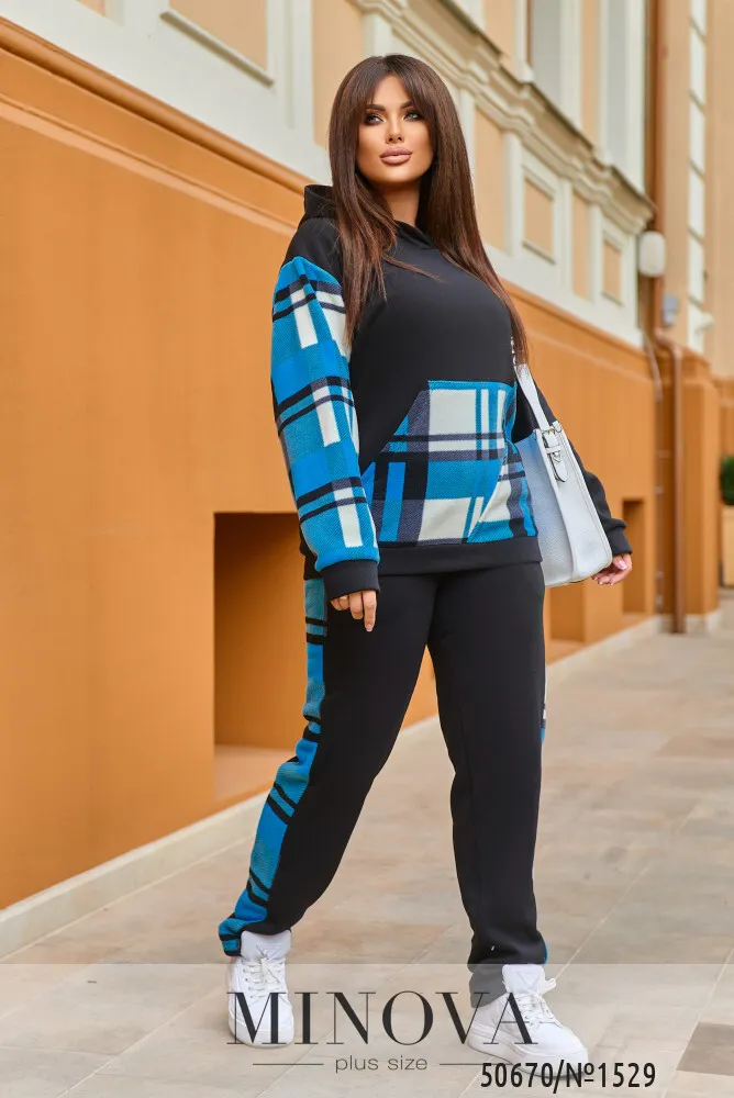 Костюм 1529-черный Minova